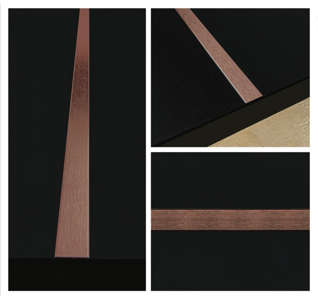 Brushed Rose Gold (A201) epoxy inlay finish swatch