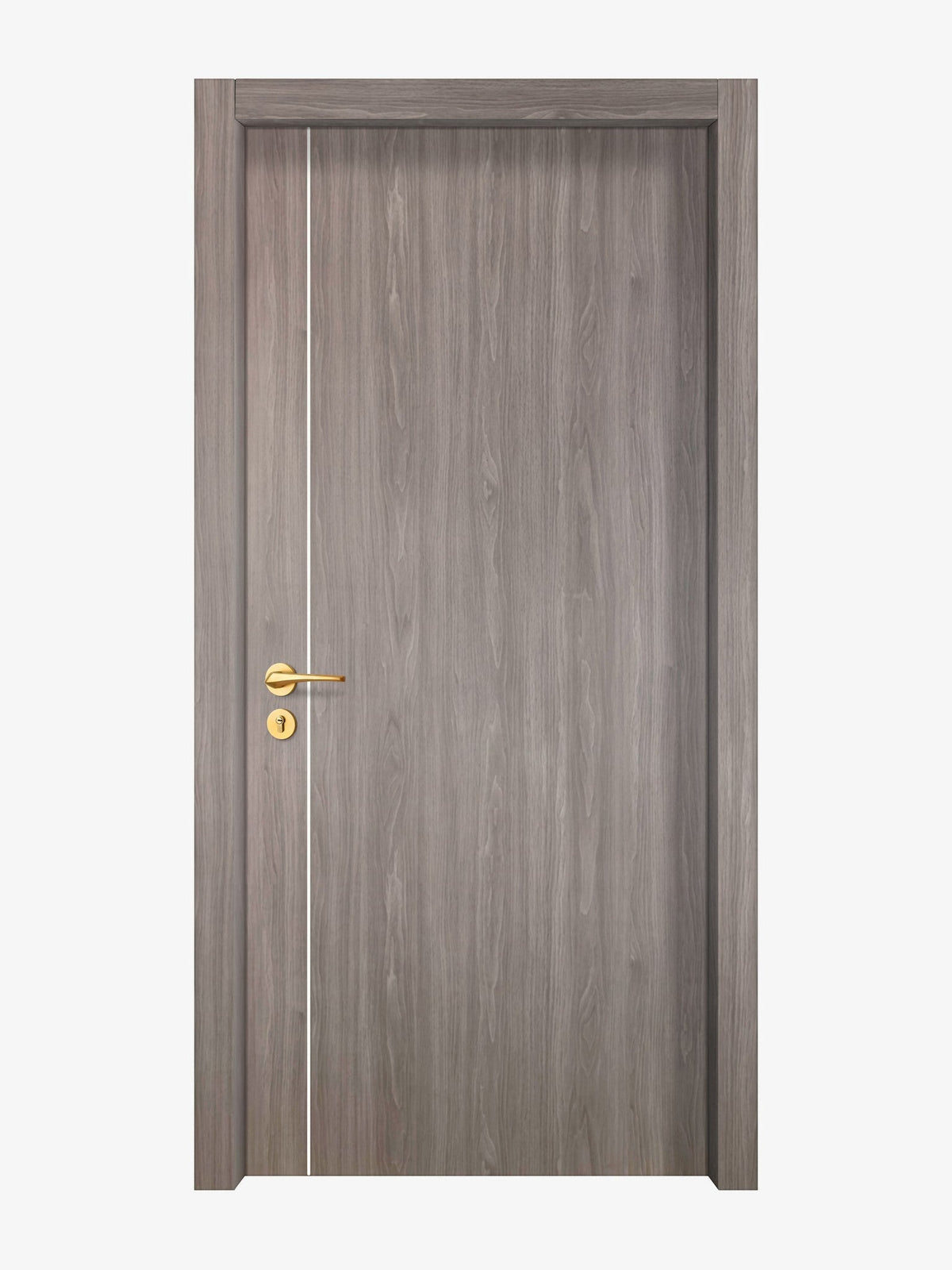 Arctic Ash Interior Double Door Slabs - Aliyah 1L Concave Design in Bright White epoxy