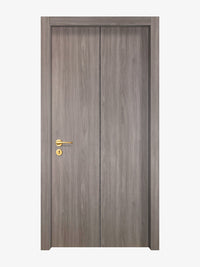 Arctic Ash Interior Double Door Slabs - Aliyah 1C Concave Design in Black Pearl epoxy
