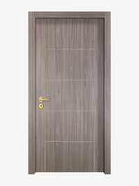Arctic Ash Interior Double Door Slabs - Scala 4 Concave Design in Almond Cream epoxy