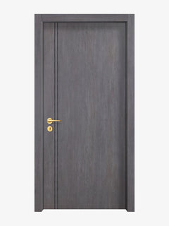 Charcoal Oak Interior Door Slab - Aliyah 2L Concave Design