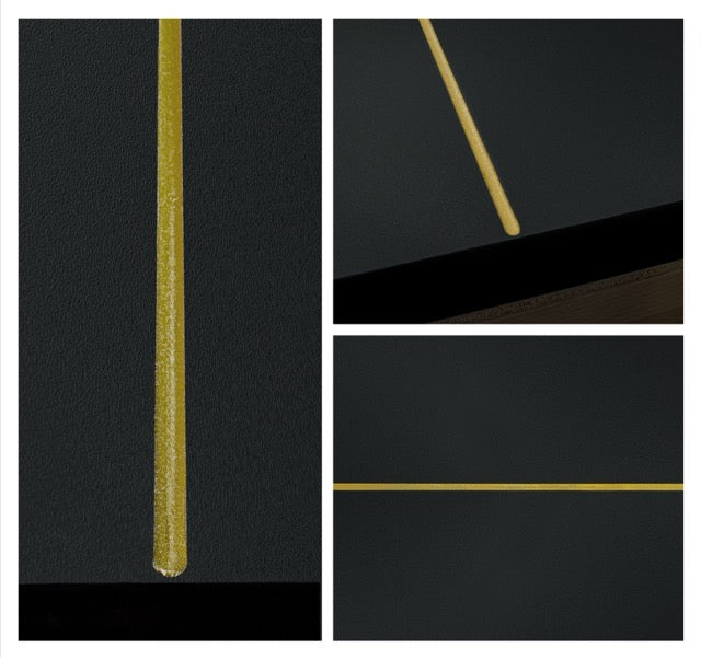 Solar Gold (E002) epoxy inlay finish swatch