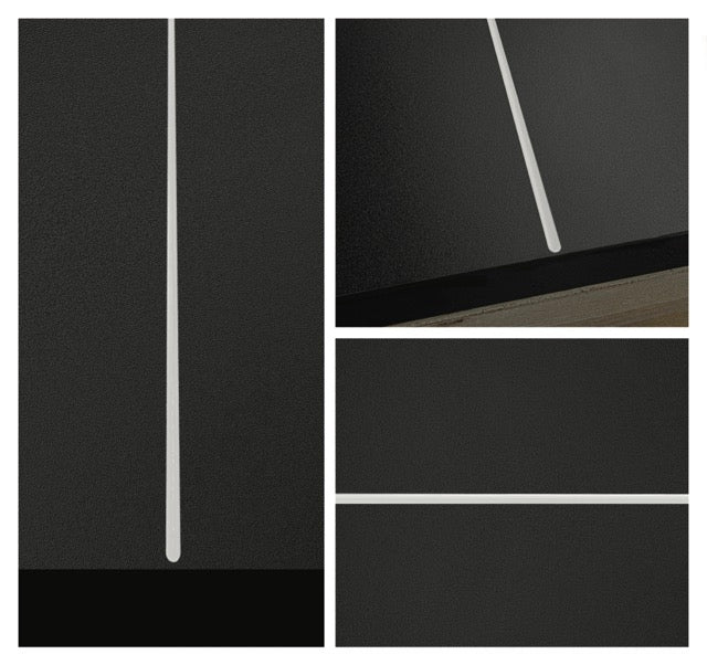 Bright White (E009) epoxy inlay finish swatch