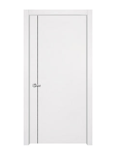 Glacier White Interior Door Slab - Aliyah 1L Concave Design