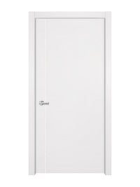 Glacier White Interior Double Door Slabs - Aliyah 1L Concave Design in Bright White epoxy