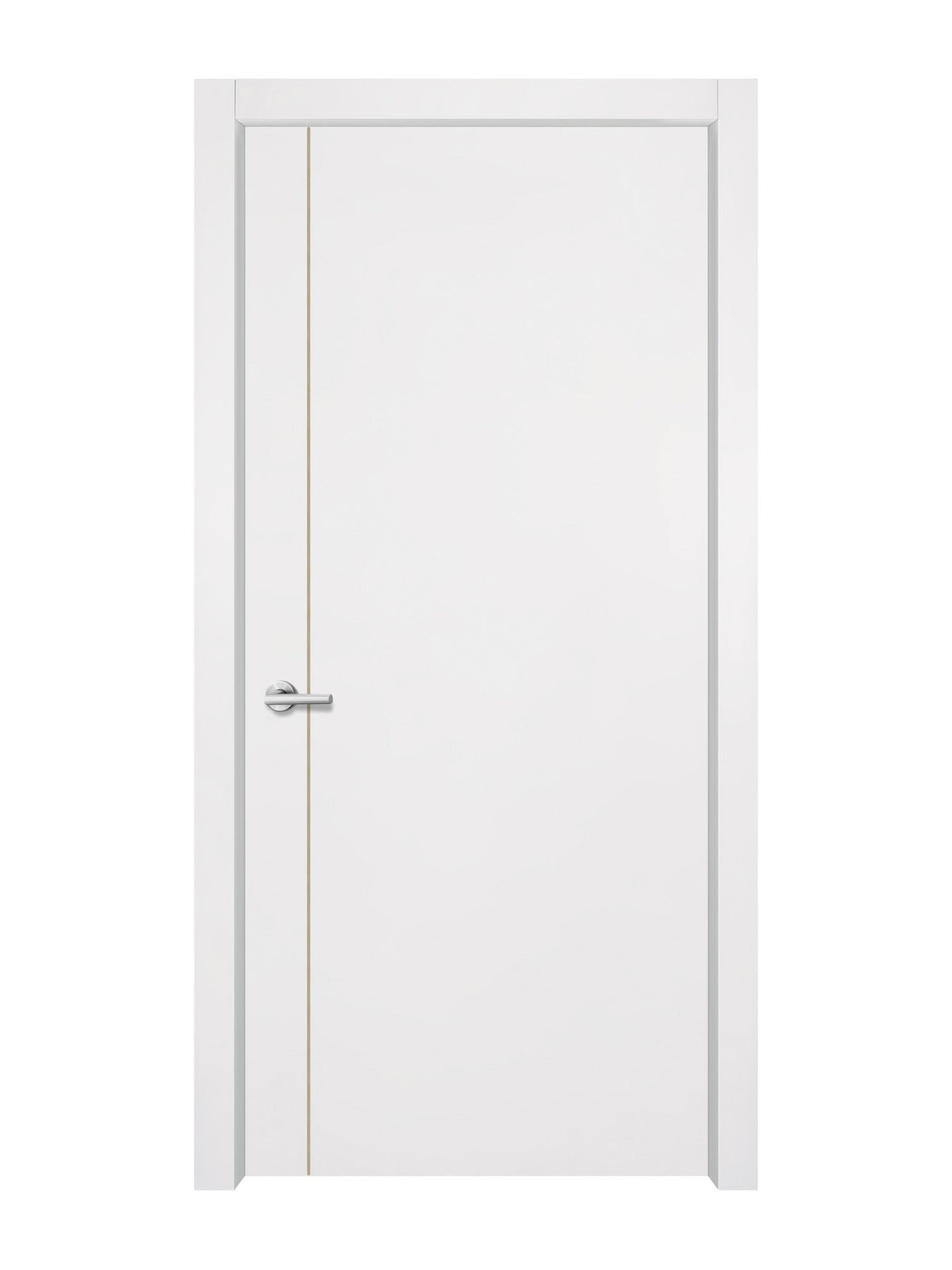 Glacier White Interior Double Door Slabs - Aliyah 1L Concave Design in Almond Cream epoxy