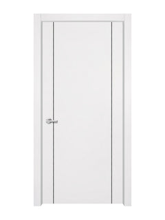 Glacier White Interior Door Slab - Aliyah 2 Concave Design