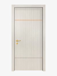 Ivory Oak  Interior Double Door Slabs - Elevar 2W Concave Design in Copper Pearl epoxy