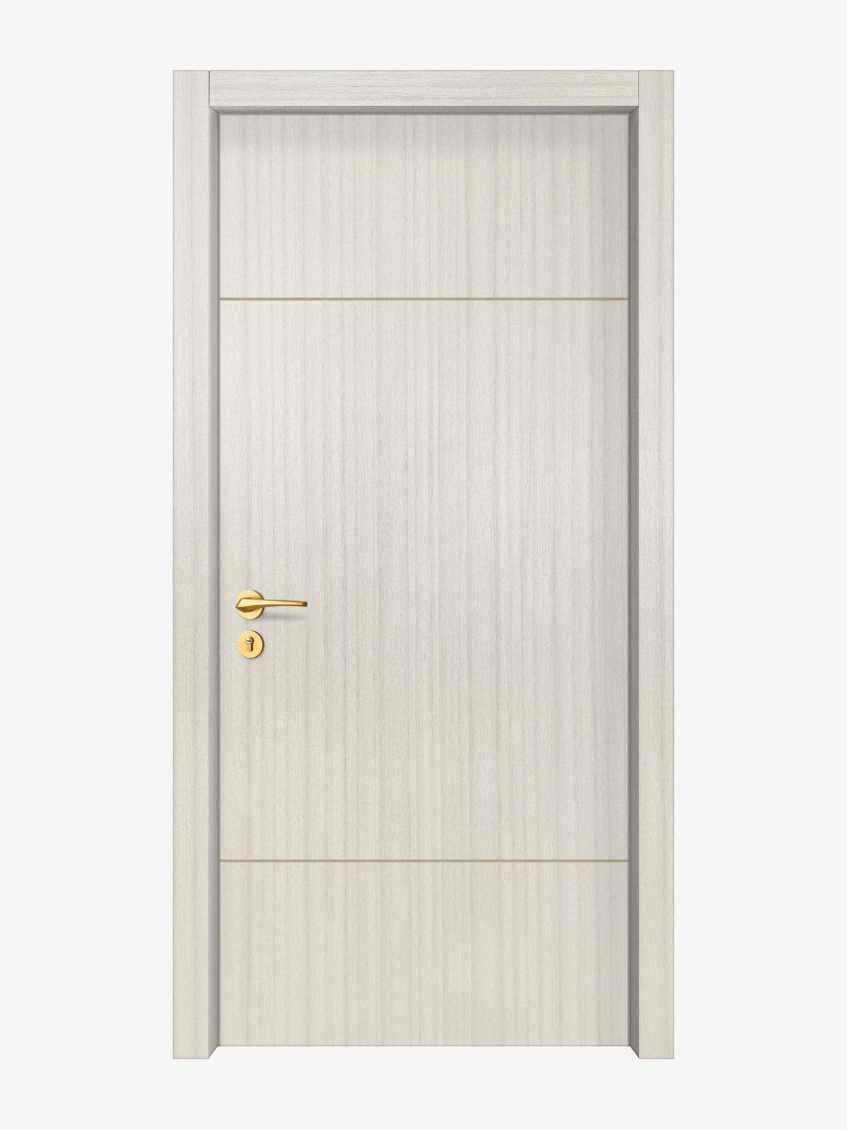 Ivory Oak  Interior Door Slab - Elevar 2W Concave Design in Almond Cream epoxy