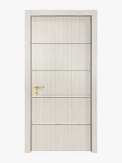 Ivory Oak Interior Door Slab - Elevar 4 Concave Design