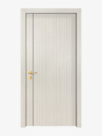 Ivory Oak  Interior Door Slab - Aliyah 1L Concave Design in Black Pearl epoxy