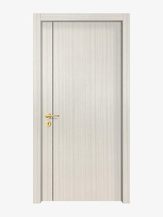 Ivory Oak  Interior Double Door Slabs - Aliyah 1L Concave Design in Black Pearl epoxy