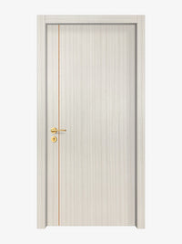 Ivory Oak  Interior Double Door Slabs - Aliyah 1L Concave Design in Copper Pearl epoxy
