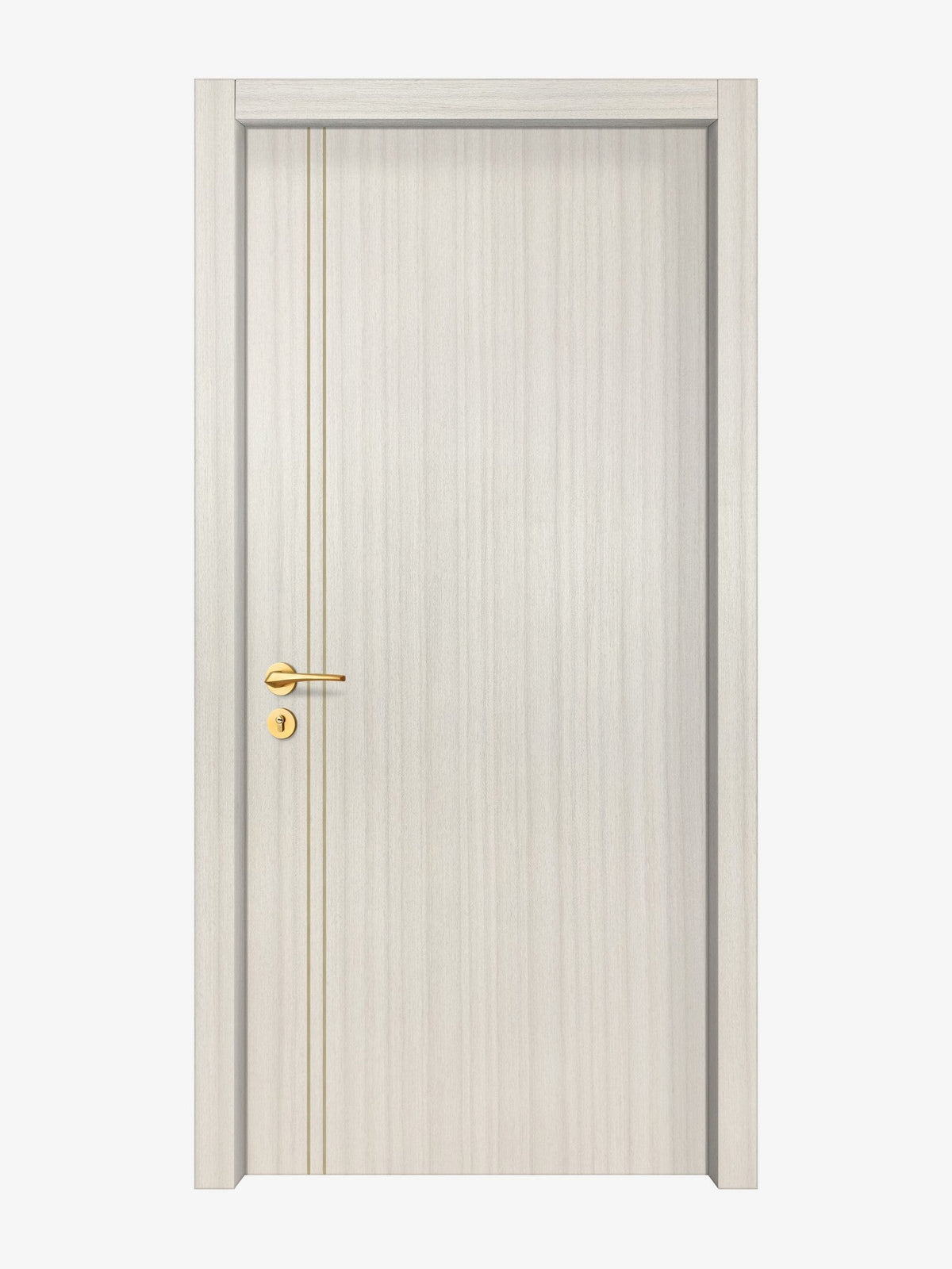 Ivory Oak  Interior Door Slab - Aliyah 2L Concave Design in Almond Cream epoxy