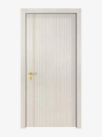 Ivory Oak  Interior Door Slab - Aliyah 2L Concave Design in Almond Cream epoxy