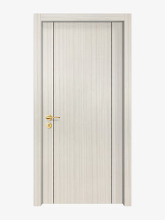 Ivory Oak Interior Double Door Slabs - Aliyah 2 Concave Design