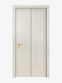 Ivory Oak  Interior Double Door Slabs - Aliyah 1C Concave Design in Black Pearl epoxy