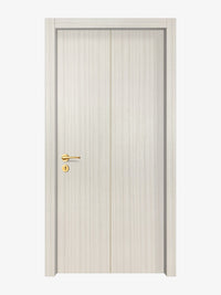 Ivory Oak  Interior Double Door Slabs - Aliyah 1C Concave Design in Almond Cream epoxy