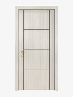 Ivory Oak Interior Double Door Slabs - Scala 3 Concave Design