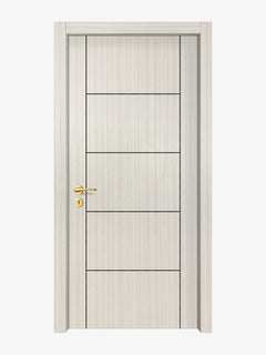 Ivory Oak Interior Door Slab - Scala 4 Concave Design