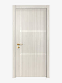 Ivory Oak  Interior Door Slab - Axis 2 Concave Design in Black Pearl epoxy