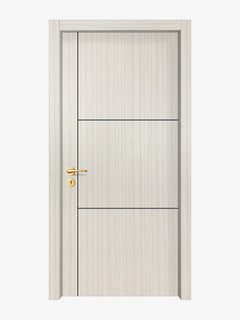 Ivory Oak Interior Door Slab - Axis 2 Concave Design