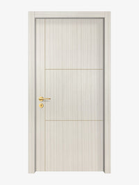 Ivory Oak  Interior Double Door Slabs - Axis 2 Concave Design in Almond Cream epoxy