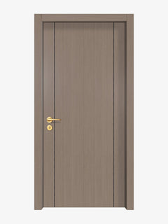 Rich Walnut Interior Door Slab - Aliyah 2 Concave Design