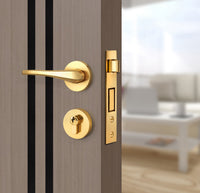 Rich Walnut Interior Door Slab - Aliyah 2L Inlay Design in Glossy Black epoxy, angled view