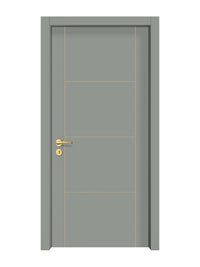 Slate Gray Interior Double Door Slabs - Scala 3 Concave Design in Almond Cream epoxy