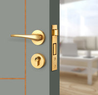 Slate Gray Interior Door Slab - Scala 4 Concave Design in Copper Pearl epoxy, angled view