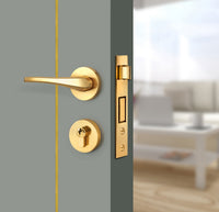 Slate Gray Interior Door Slab - Axis 2 Concave Design in Solar Gold epoxy, angled view