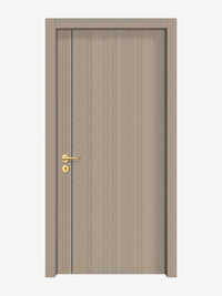 Smoked Oak Stripe Interior Door Slab - Aliyah 1L Concave Design in Black Pearl epoxy