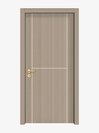 Smoked Oak Stripe Interior Double Door Slabs - Scala 1 Concave Design in Bright White epoxy