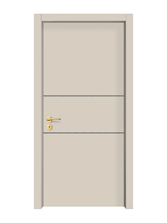 Stone Beige Interior Double Door Slabs - Elevar 2N Concave Design
