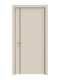 Stone Beige Interior Door Slab - Aliyah 2L Concave Design in Black Pearl epoxy
