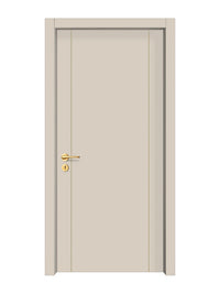 Stone Beige Interior Double Door Slabs - Aliyah 2 Concave Design in Almond Cream epoxy