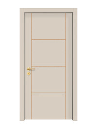 Stone Beige Interior Double Door Slabs - Scala 3 Concave Design in Copper Pearl epoxy