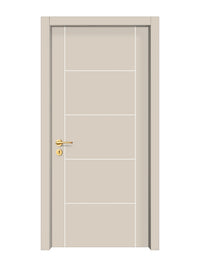 Stone Beige Interior Door Slab - Scala 4 Concave Design in Bright White epoxy