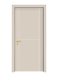 Stone Beige Interior Door Slab - Scala 1 Concave Design in Bright White epoxy