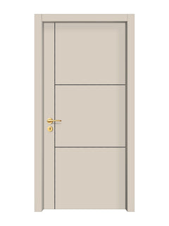 Stone Beige Interior Double Door Slabs - Axis 2 Concave Design