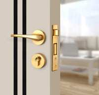 Stone Beige Interior Door Slab - Aliyah 2L Inlay Design in Glossy Black epoxy, angled view