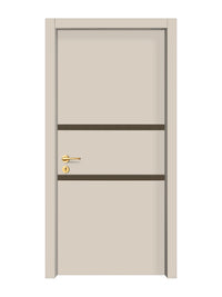 Stone Beige Interior Double Door Slabs - Elevar 2N Inlay Design in Bronze epoxy