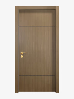 Toasted Walnut Interior Double Door Slabs - Elevar 2W Concave Design