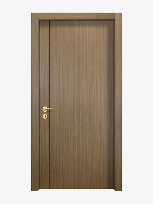 Toasted Walnut Interior Double Door Slabs - Aliyah 1L Concave Design in Black Pearl epoxy