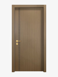 Toasted Walnut Interior Double Door Slabs - Aliyah 2L Concave Design in Black Pearl epoxy