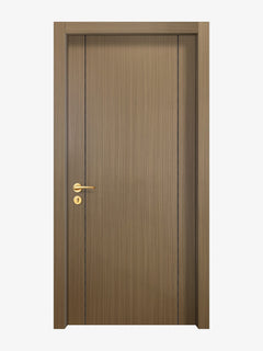 Toasted Walnut Interior Double Door Slabs - Aliyah 2 Concave Design