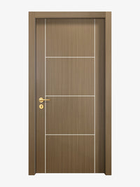 Toasted Walnut Interior Double Door Slabs - Scala 3 Concave Design in Bright White epoxy