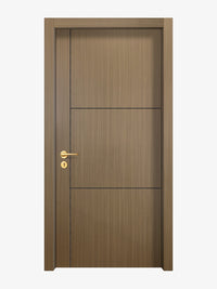 Toasted Walnut Interior Double Door Slabs - Axis 2 Concave Design in Black Pearl epoxy