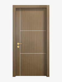 Toasted Walnut Interior Double Door Slabs - Axis 2 Concave Design in Bright White epoxy